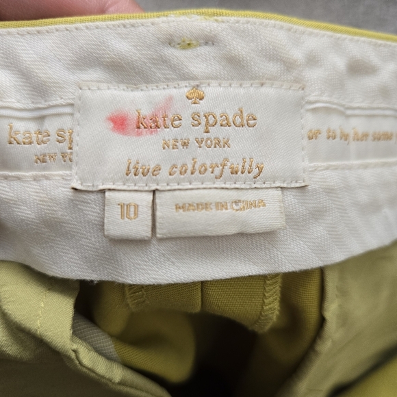 Kate Spade Ankle Pants Lime Green Size 10 #121 - Picture 5 of 7